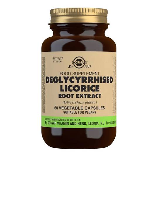 Solgar Deglycyrrhised Licorice Root Extract 60 vegecaps